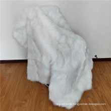 LIMITED EDITION arctic natural white fox fur throw real fox fur blanket